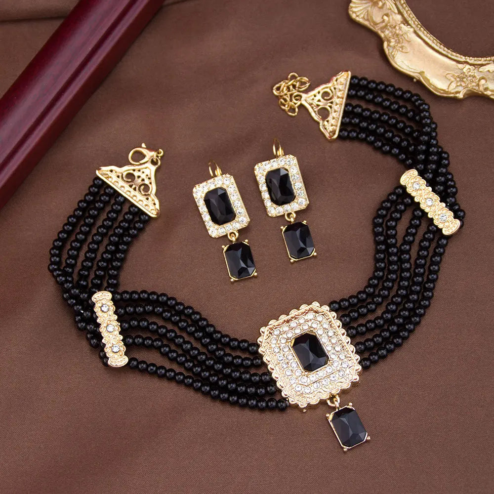 Black Elegant Morocco Jewelry Set