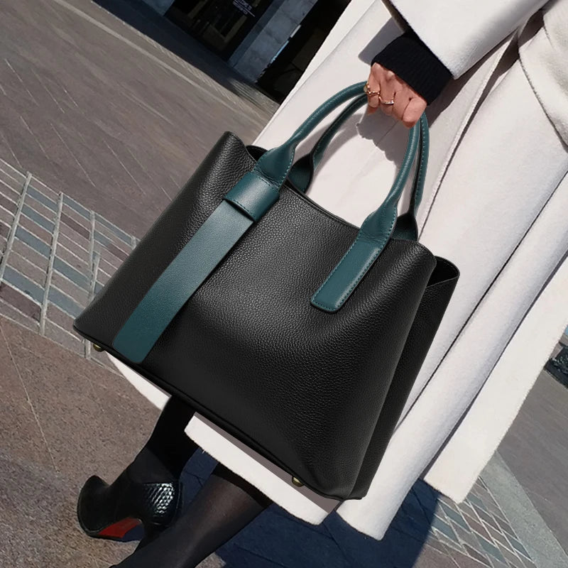 Model using Elegant Versatile Handbag