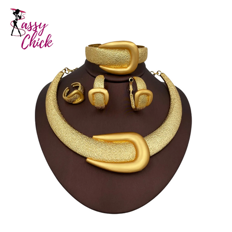 Exaggerate Wide Jewelry Set Sassy Chick Logo