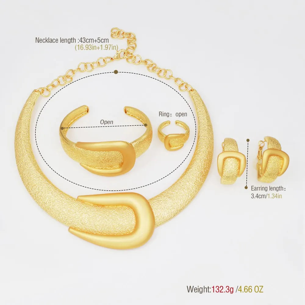 Size of Exaggerate Wide Jewelry Set