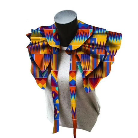 Fabric Necklaces Print Ankara multi color