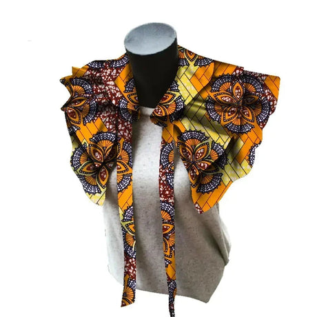Fabric Necklaces Print Ankara orange