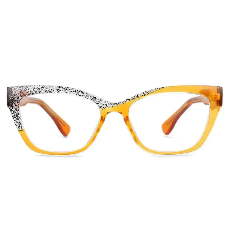 Gold Silver Fashion Anti Blue Colored Eyebrow Frame Eyeglass
