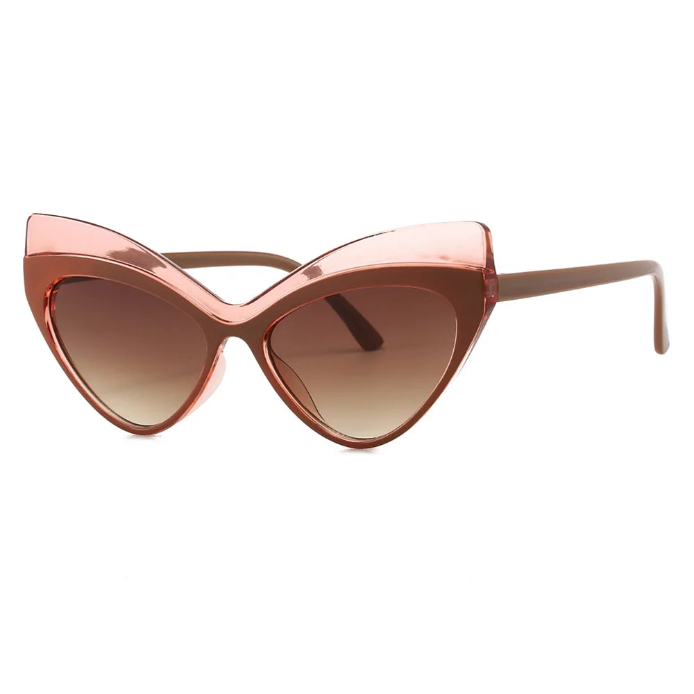 brown frame gradient brown lens sunglasses