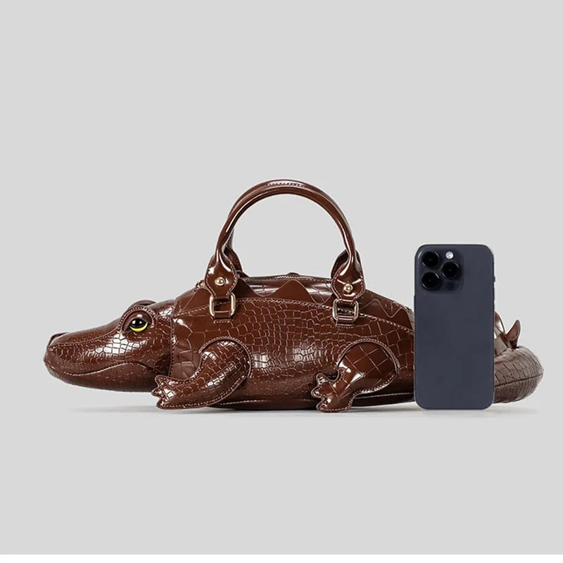 Fashion Crocodile Shape Handbag
