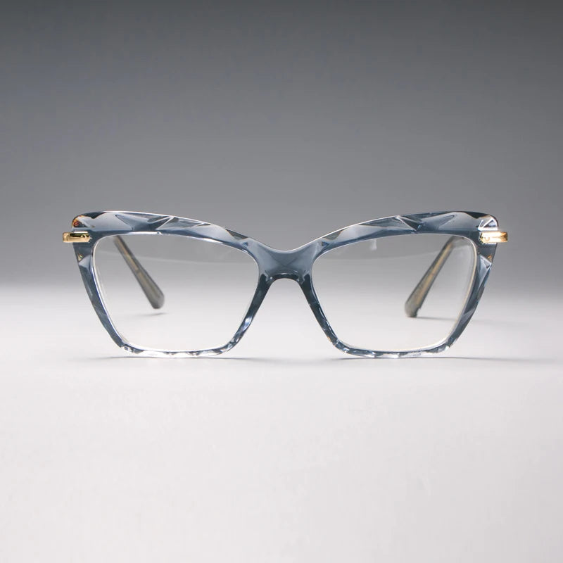 Black Fashion Diamond Style Frame Square Glasses