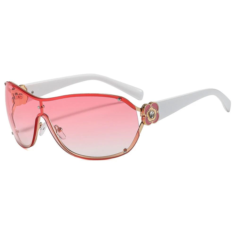 Fashion Goggles UV400 Rhinestone Sunglasses