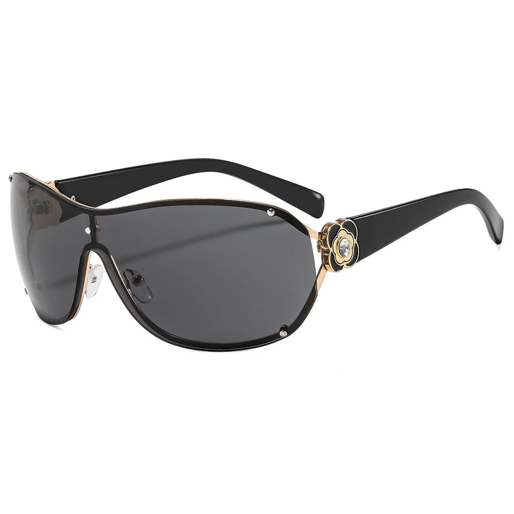 Fashion Goggles UV400 Rhinestone Sunglasses