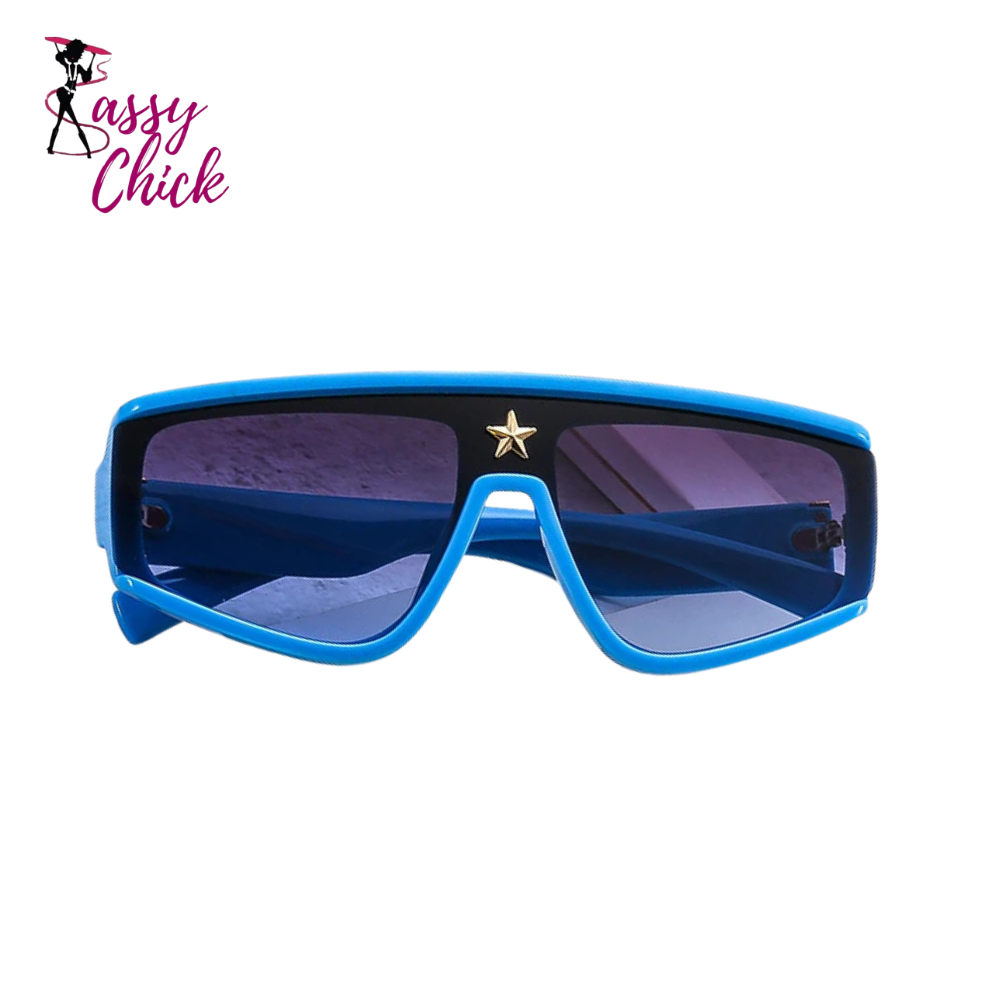 Fashion Gradient Punk Designer Sunglasses Sassy Chick Logo