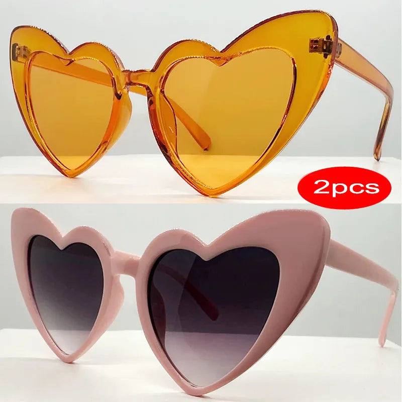 Fashion Heart Shaped UV400 Sunglasses