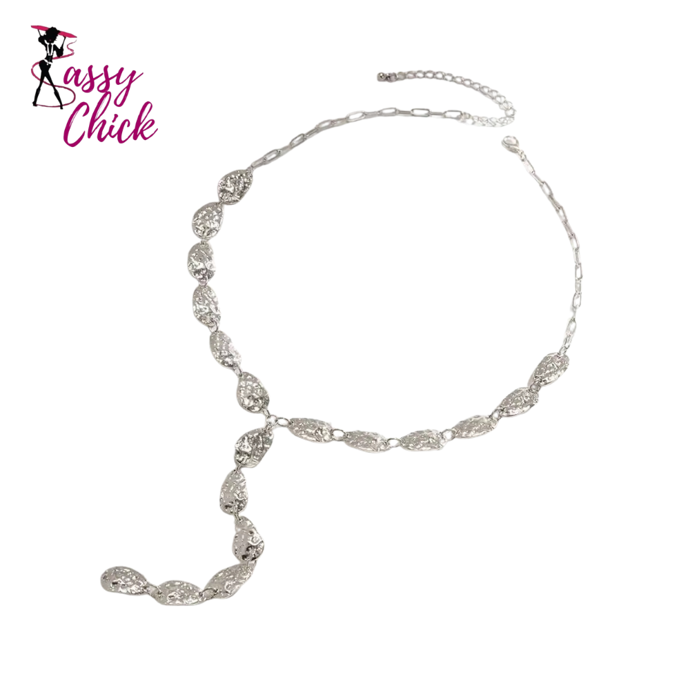Fashion Irregular Baroque Y-shaped Geometric Necklace Sassy Chick Logo