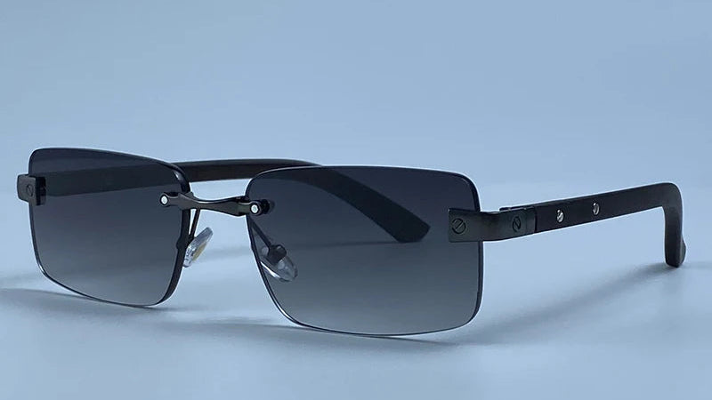Fashion Square Rimless Sunglasses
