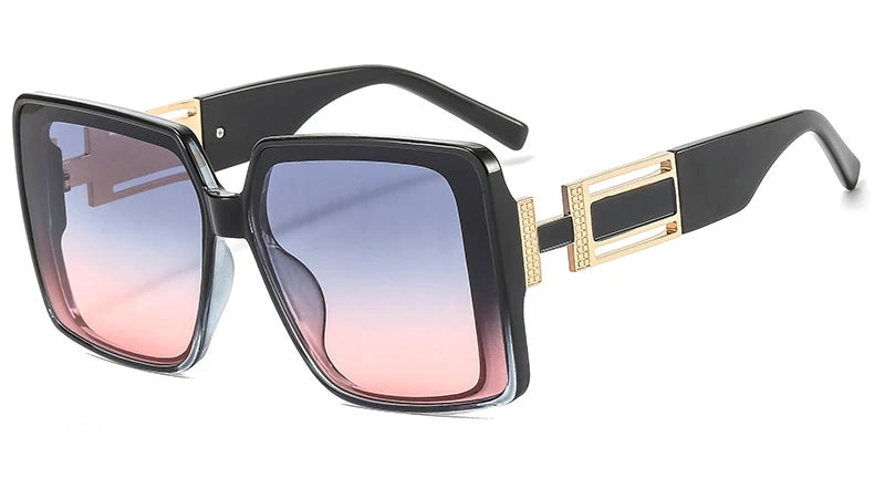 Fashion Square Sunglasses black, gradient lens