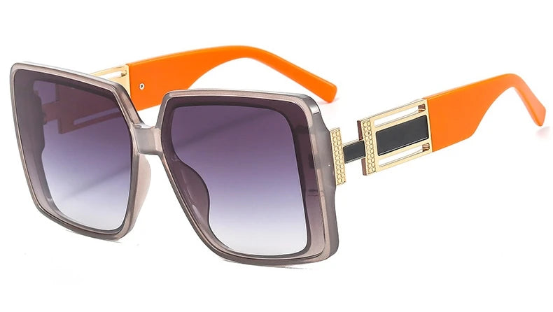Fashion Square Sunglasses orange/ black