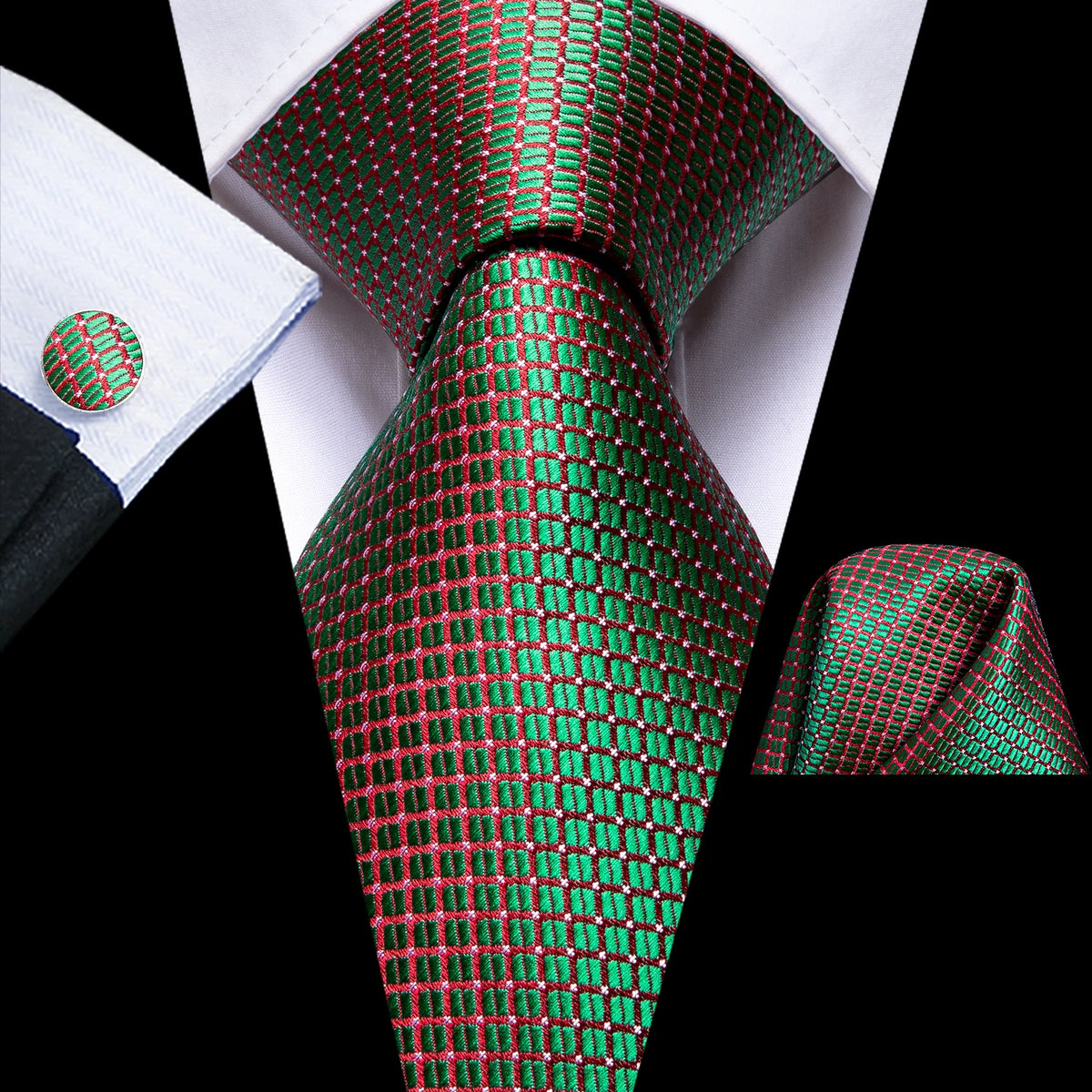 Fashion Striped Wedding Party Necktie Set