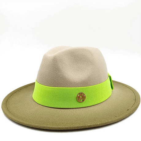 green fedora jazz hat