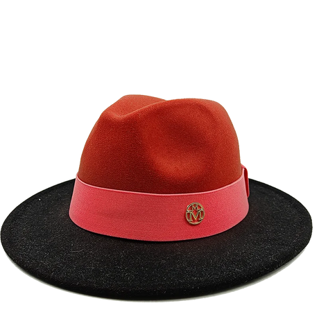 red black fedora jazz hat