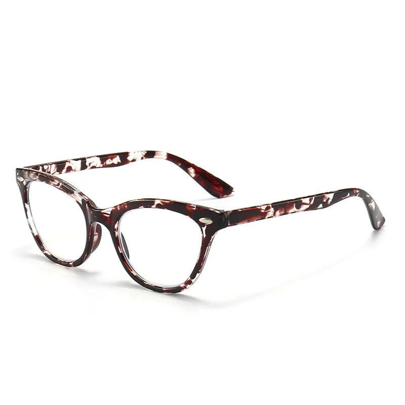 Floral Retro Cat Eye Anti Blue Light Reading Glasses