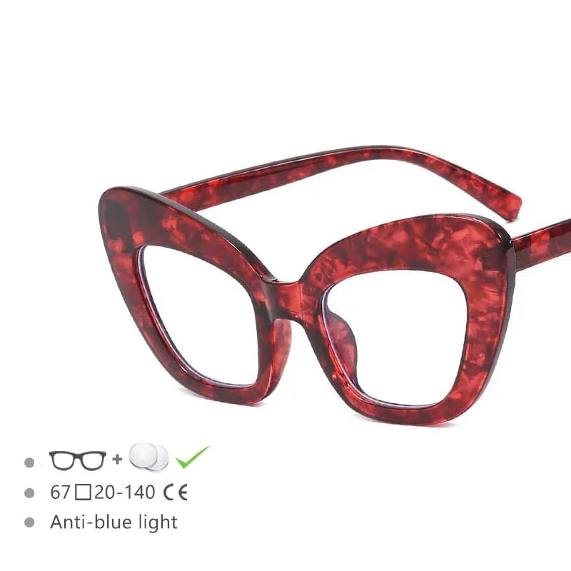 wine red frame reading glasses