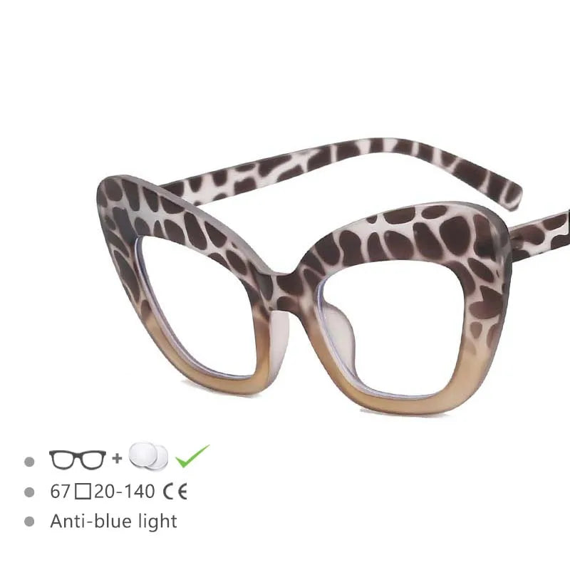 leopard frame reading glasses