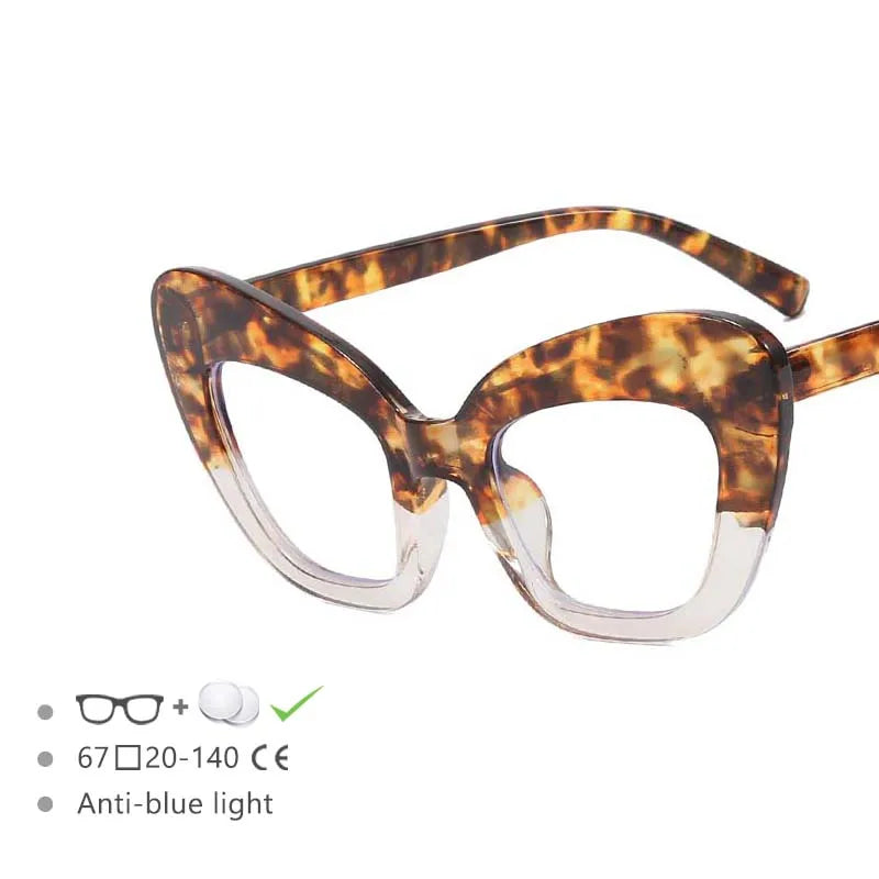 leopard frame reading glasses