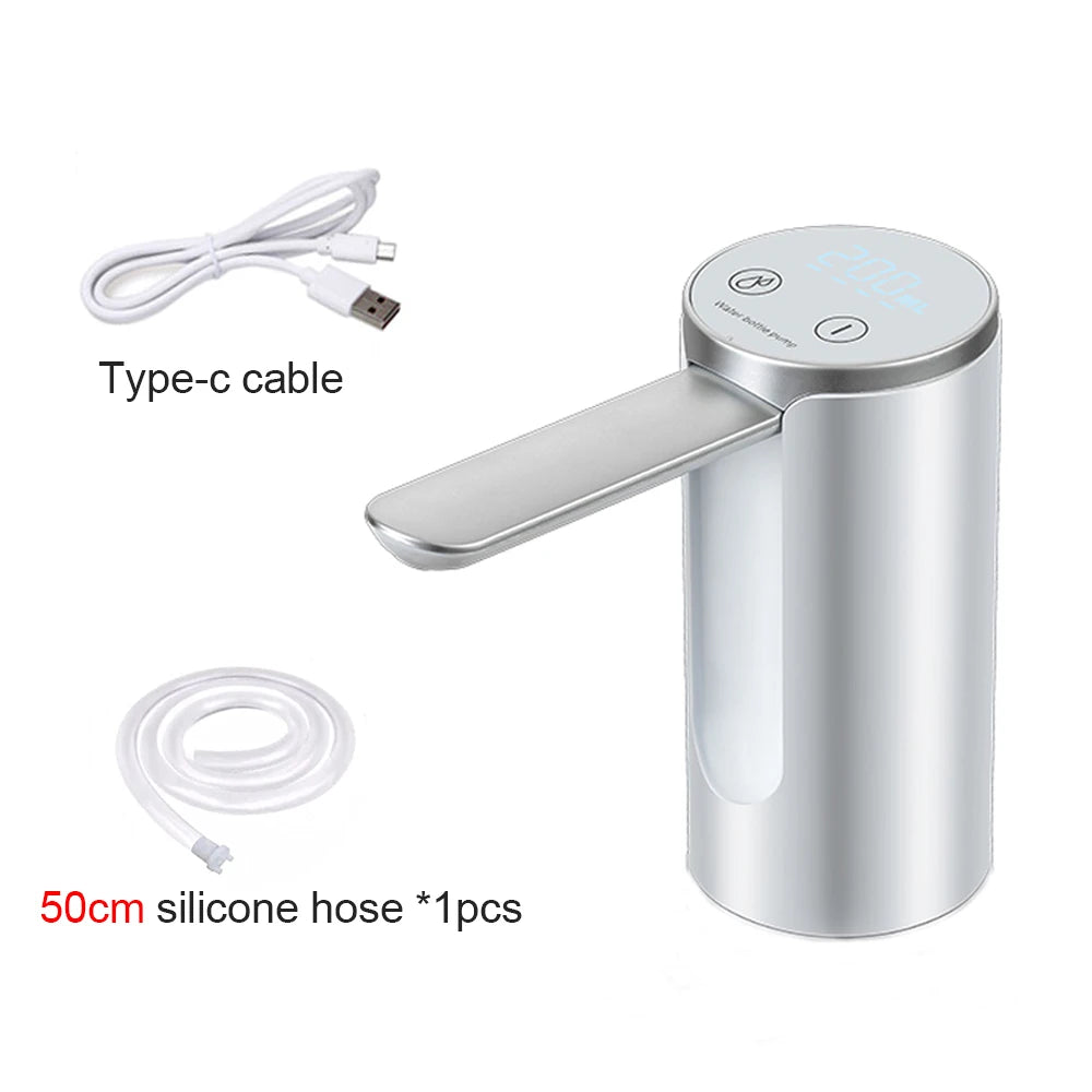Foldable Electric Water Dispenser – USB Rechargeable for 19L Gallon Bottles