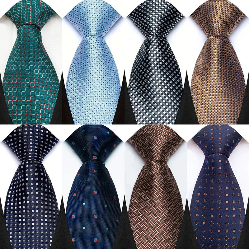 Collection of Formal Classic Jacquard Woven 8CM Polka Dot Necktie