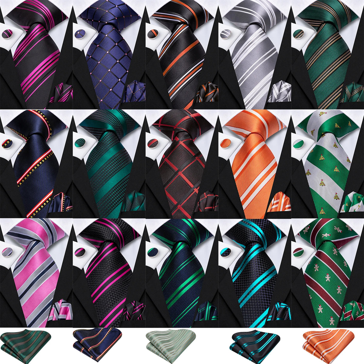 Collection of men ties