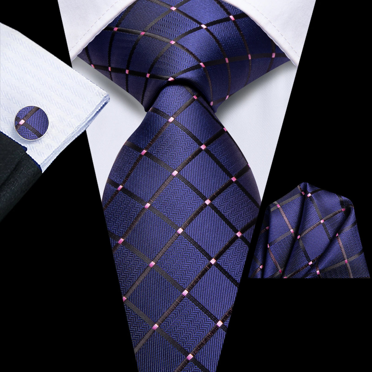 red blue dot design necktie