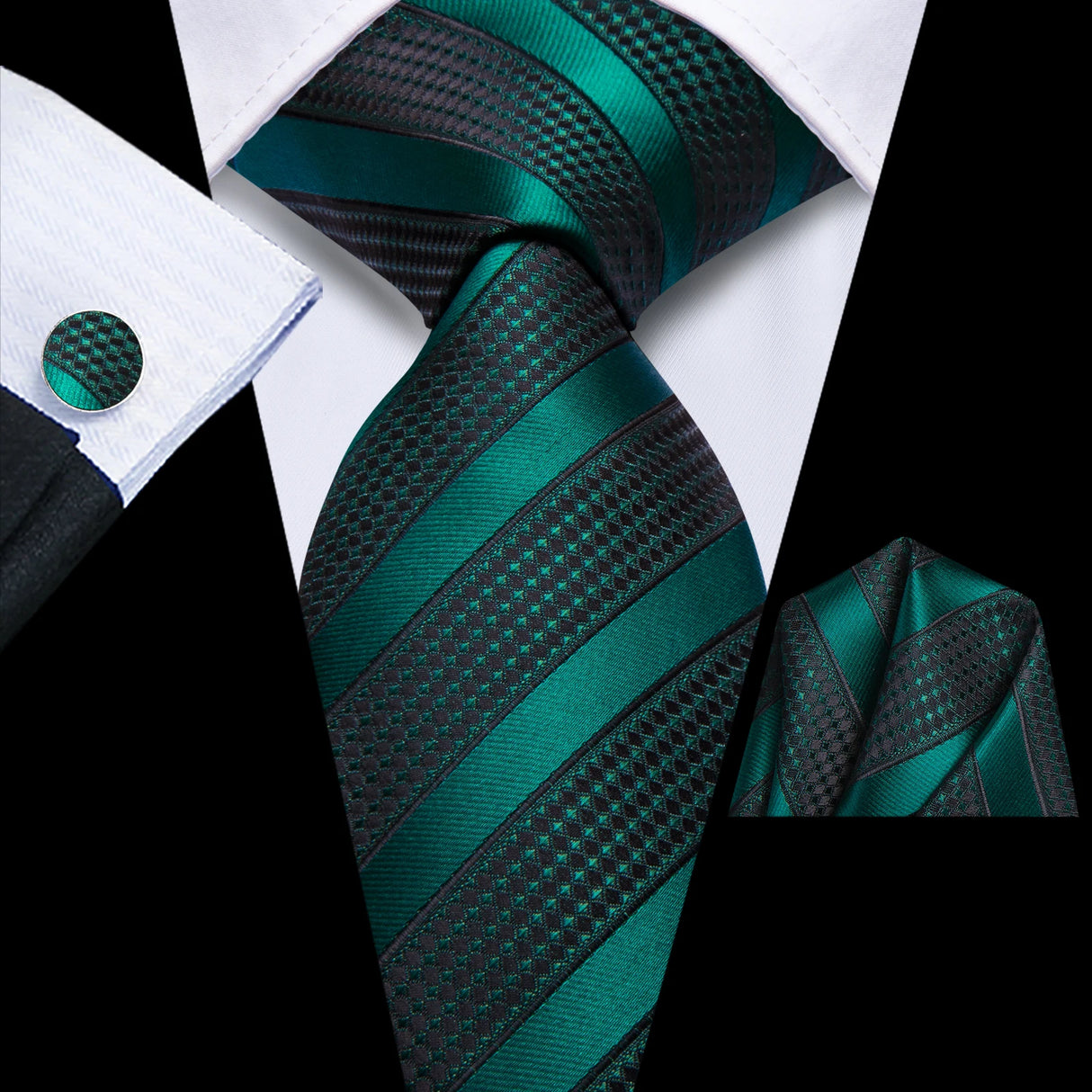 green black necktie