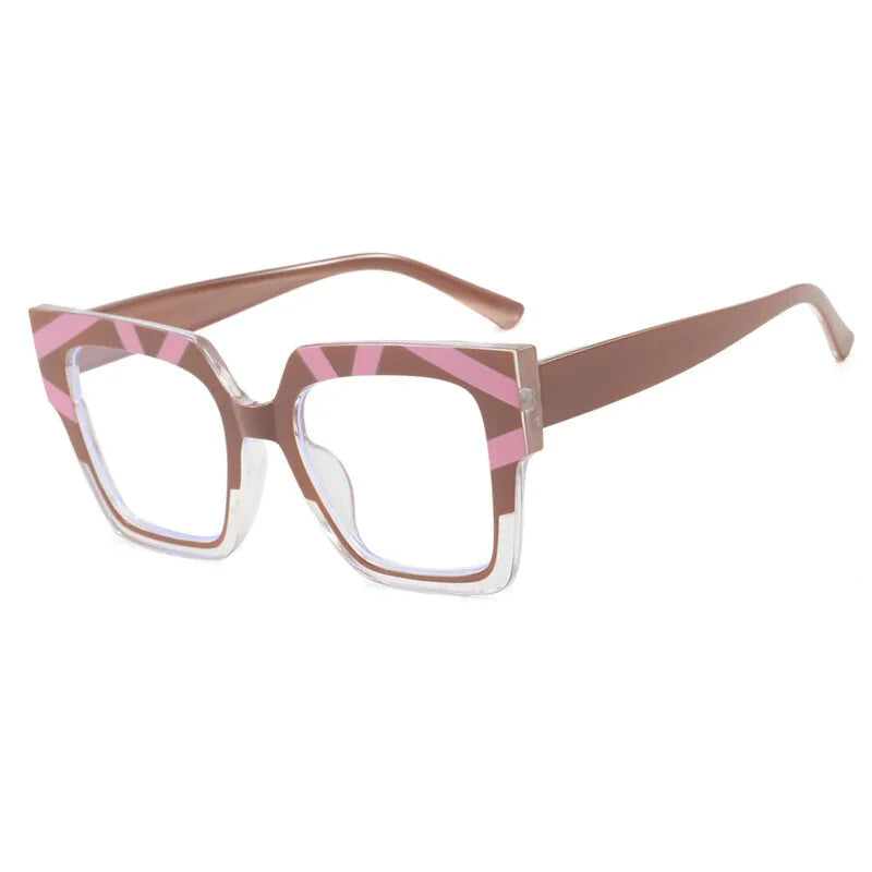 brown Frame Anti Blue Blue Eyeglass