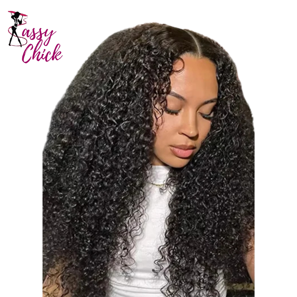 Frontal Curly Lace 13x4 13x6 Human Hair Wigs Sassy Chick Logo