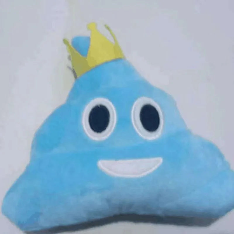 Funny poop emoji plush pillow toy with cute face expression
