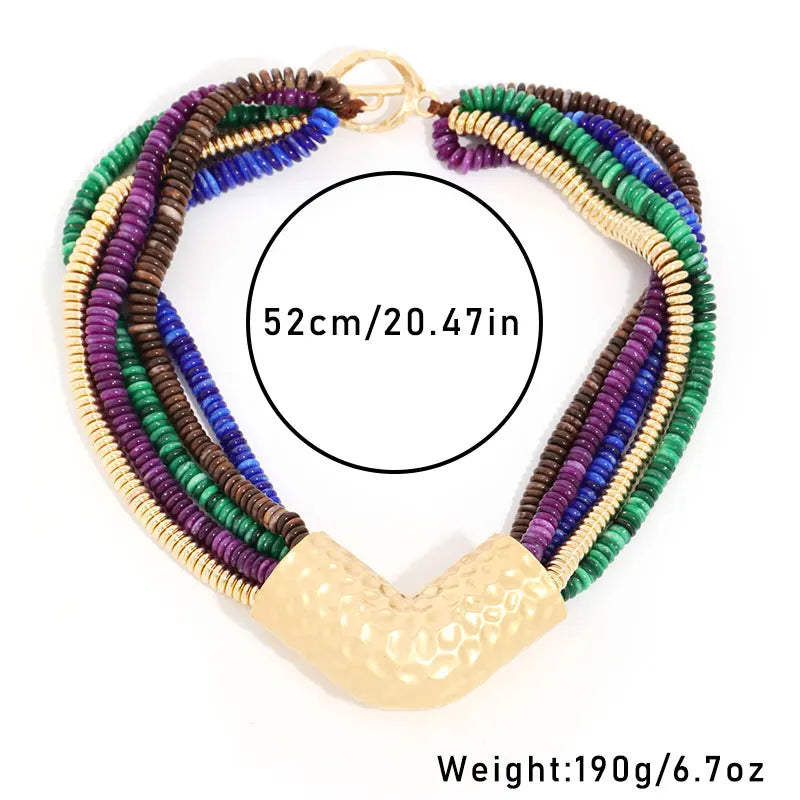 Size of Geometric Beads Wedding Party Jewelry