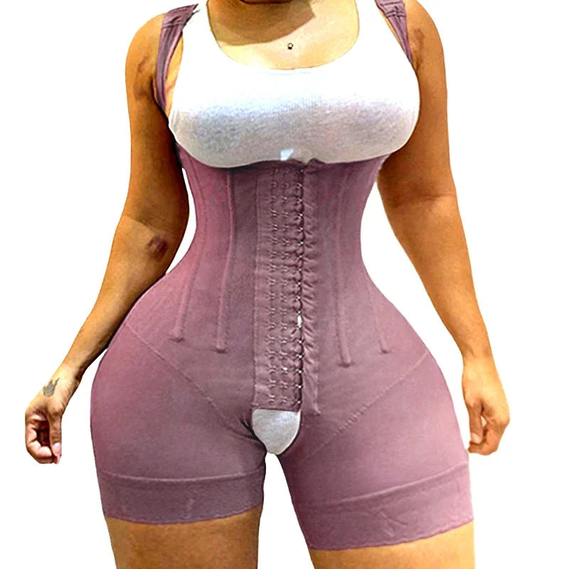 Purple Girdles Corset Bodysuit Shapewear