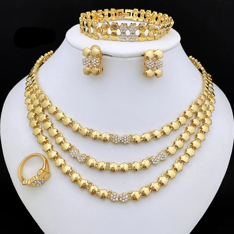 Gold Color For Women Jewelry Sets