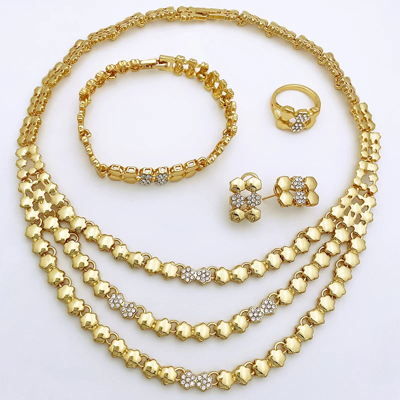 Gold Color For Women Jewelry Sets