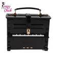 Grand Piano 3D Shape Handbag Sassy Chick Logo