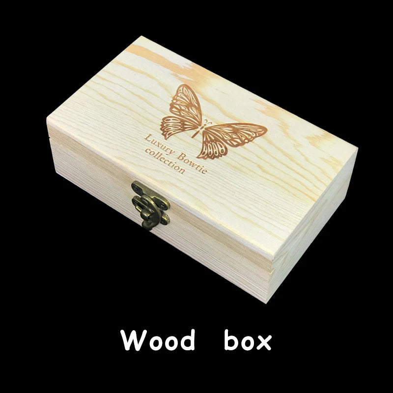 Box of Green Handmade Feather Bowtie