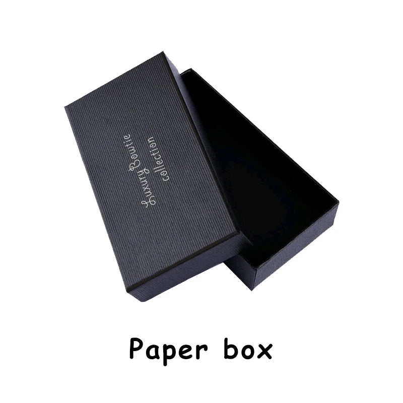 Paper Box of Green Handmade Feather Bowtie