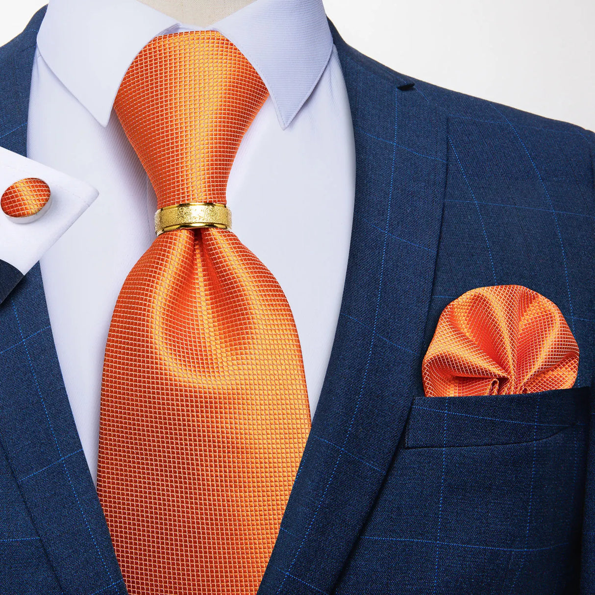 orange tie set