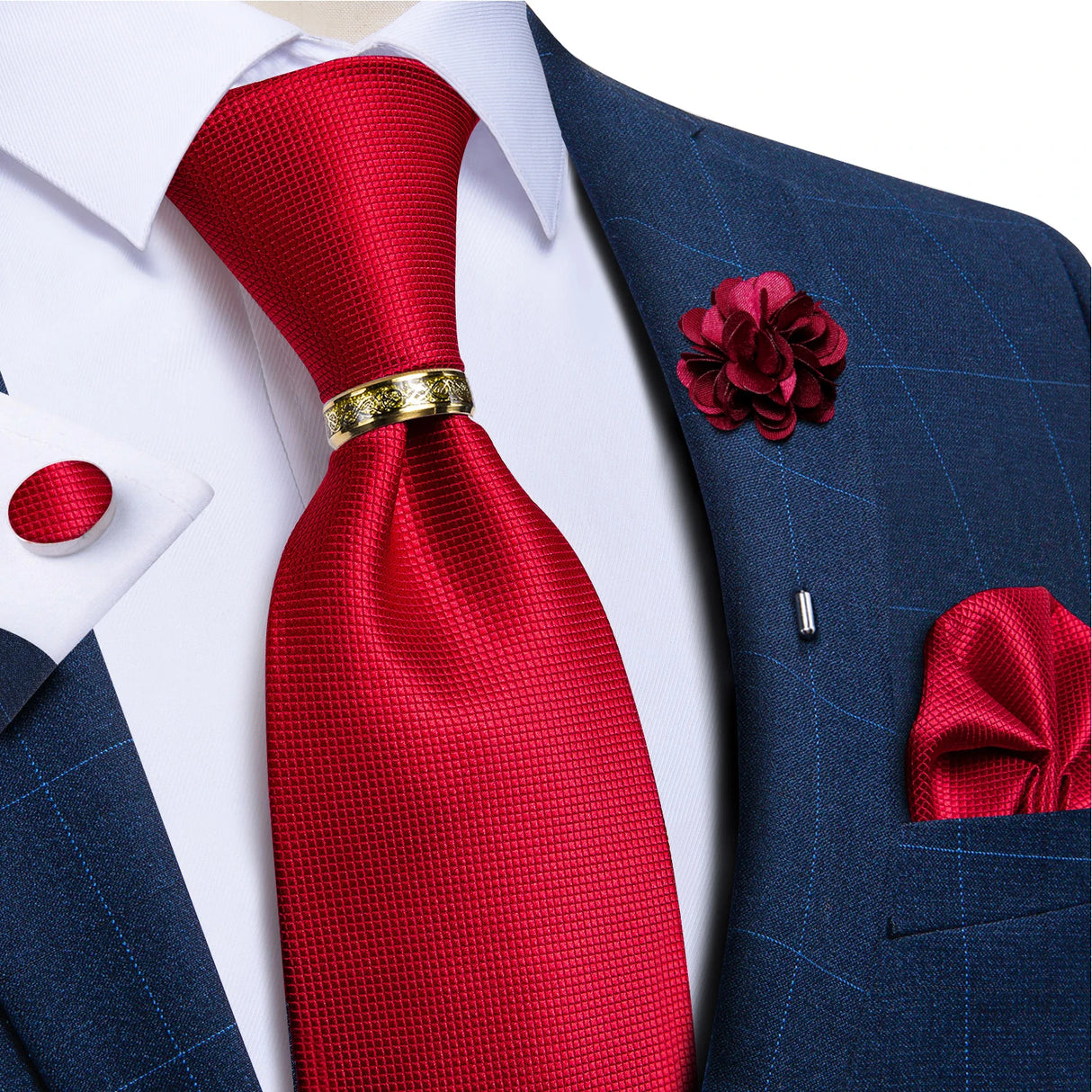 red tie set