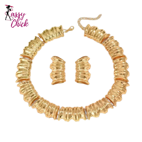 Gypsy Punk Chunky Chain Necklace Set Sassy Chick Logo