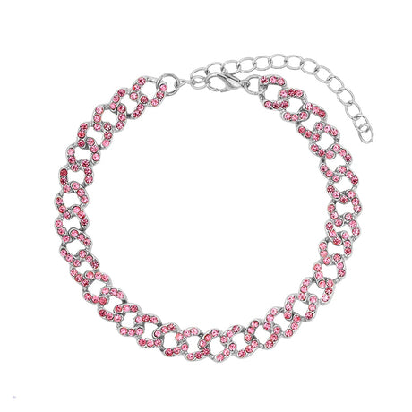 Chunky Rhinestone Cuban Bracelet