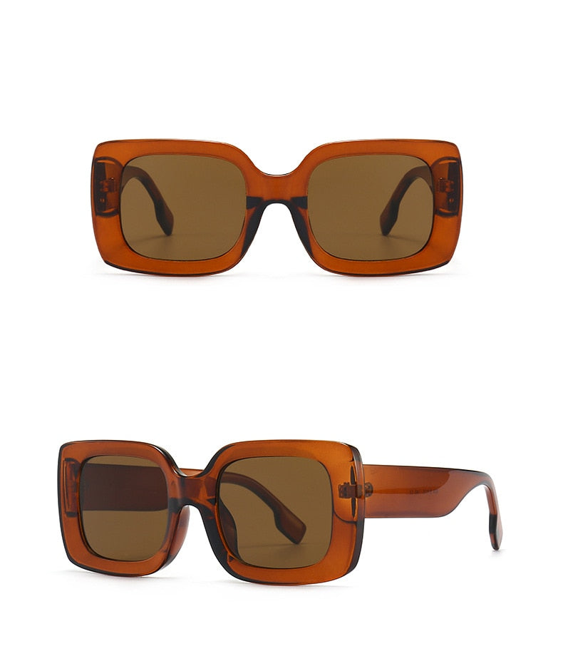 Vintage Classic Big Frame Square Sunglasses