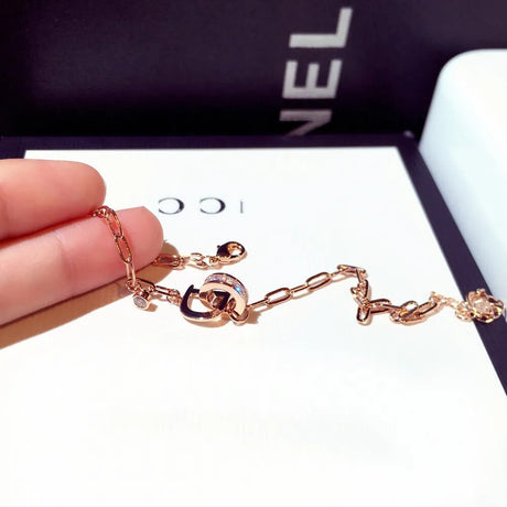 Rhinestone Letter Bracelet