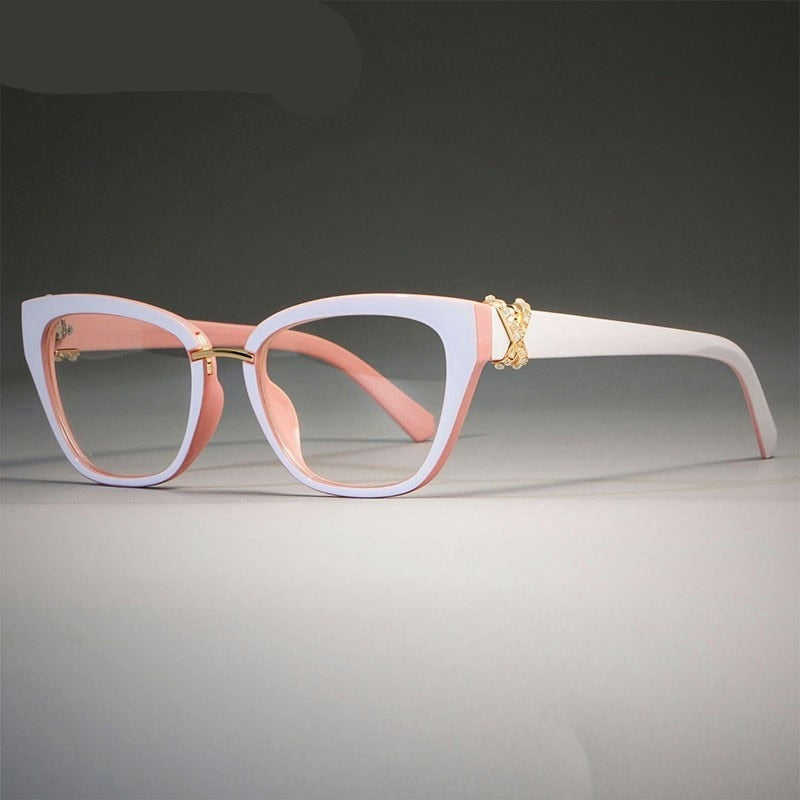 Rhinestone Cat Eye Optical Glasses