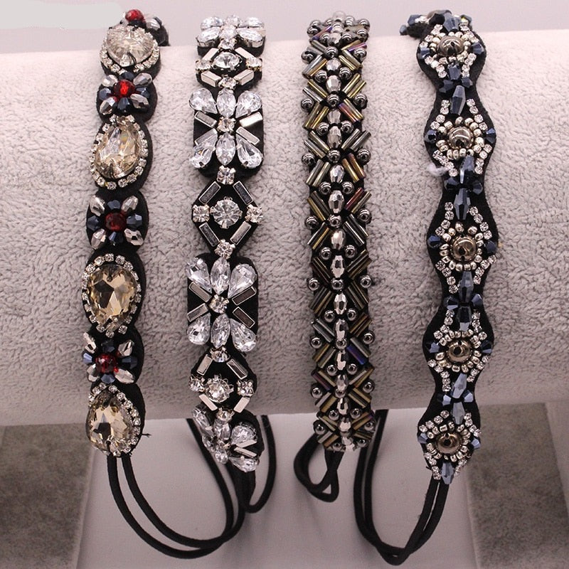 Vintage Beads Rhinestone Headband Hair Accessories