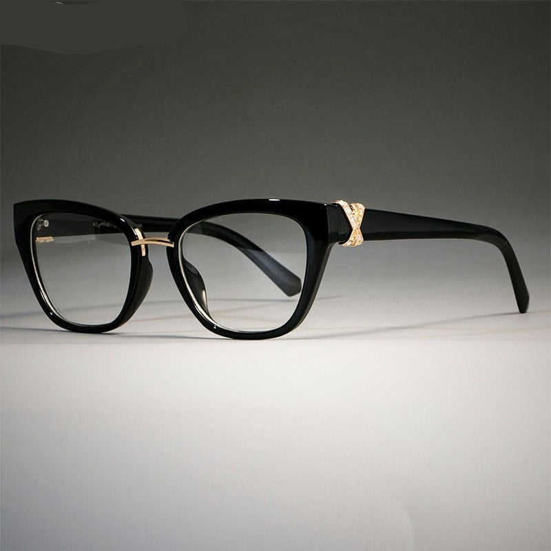 Rhinestone Cat Eye Optical Glasses