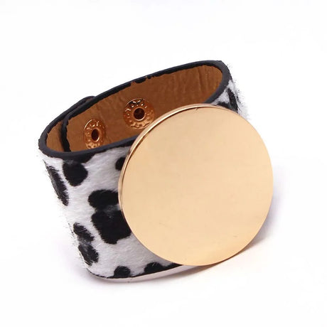 Leopard Wrap Leather Bracelet